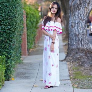Pom Pom maxi dress